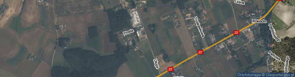Zdjęcie satelitarne Długa ul.