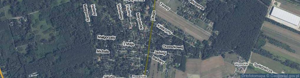 Zdjęcie satelitarne Długa ul.