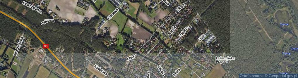 Zdjęcie satelitarne Długa ul.