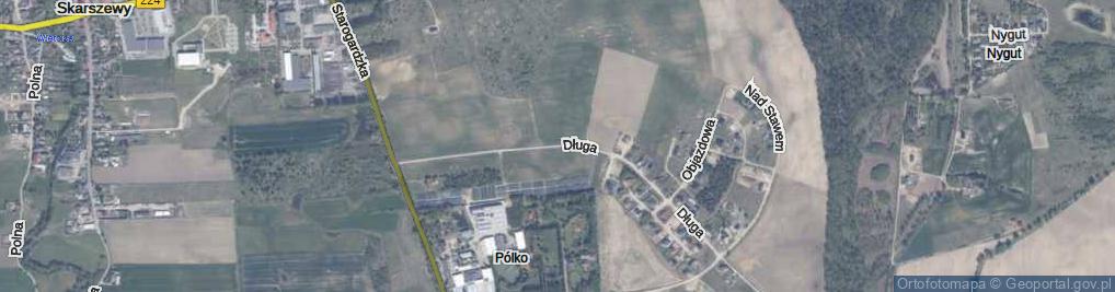 Zdjęcie satelitarne Długa ul.