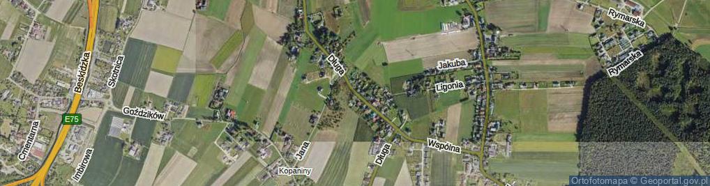 Zdjęcie satelitarne Długa ul.