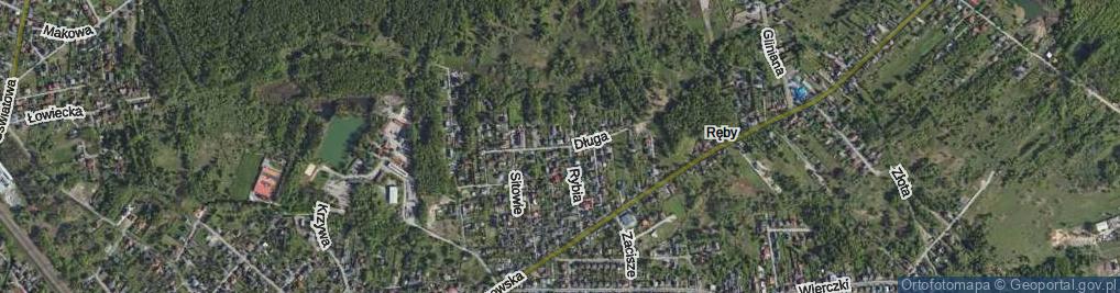 Zdjęcie satelitarne Długa ul.