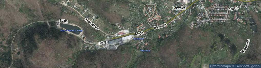 Zdjęcie satelitarne Długa ul.