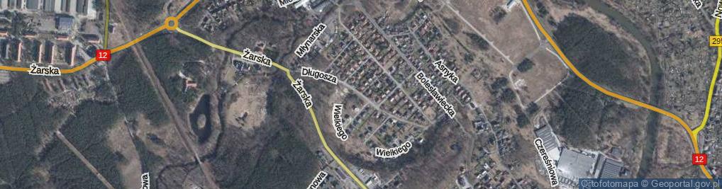 Zdjęcie satelitarne Długosza Jana ul.