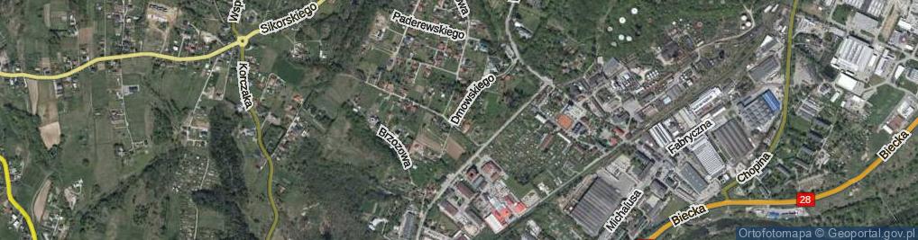 Zdjęcie satelitarne Dmowskiego Romana ul.