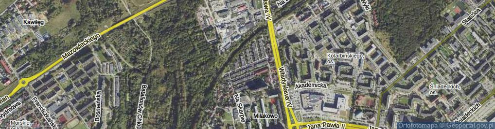 Zdjęcie satelitarne Dmowskiego Romana ul.