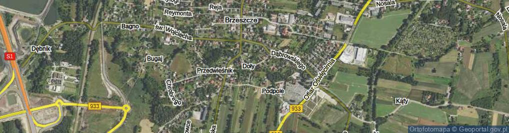 Zdjęcie satelitarne Doły ul.