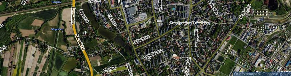 Zdjęcie satelitarne Dojazdowa ul.