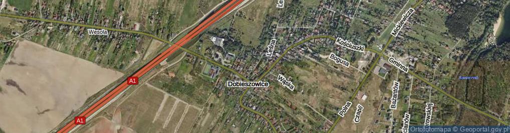 Zdjęcie satelitarne Dojazdowa ul.