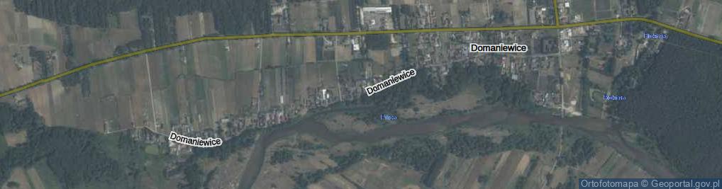 Zdjęcie satelitarne Domaniewice ul.