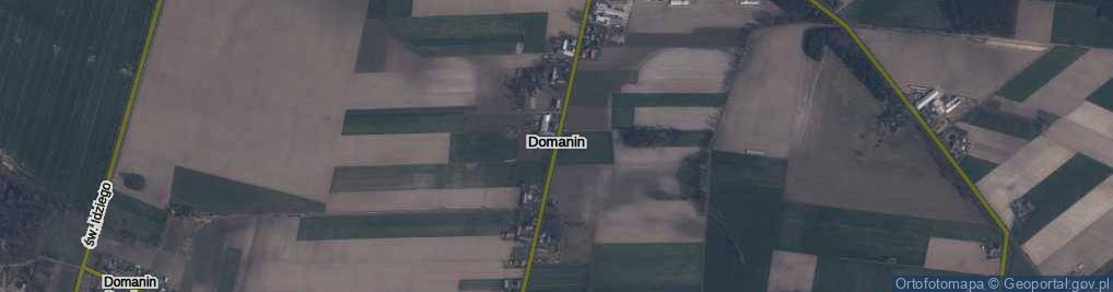 Zdjęcie satelitarne Domanin ul.