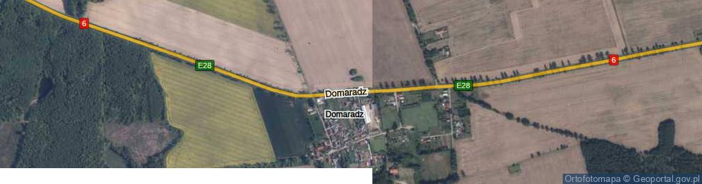 Zdjęcie satelitarne Domaradz ul.
