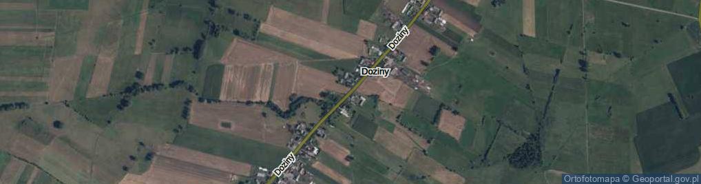 Zdjęcie satelitarne Doziny ul.