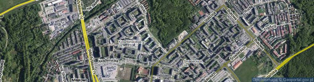 Zdjęcie satelitarne Doroszewskiego Witolda ul.