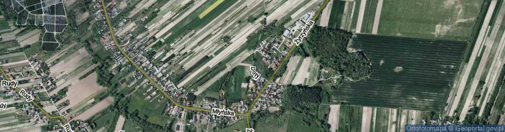Zdjęcie satelitarne Doły ul.