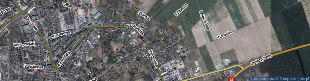 Zdjęcie satelitarne Dożynkowa ul.