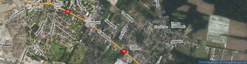 Zdjęcie satelitarne Do Krzyża ul.