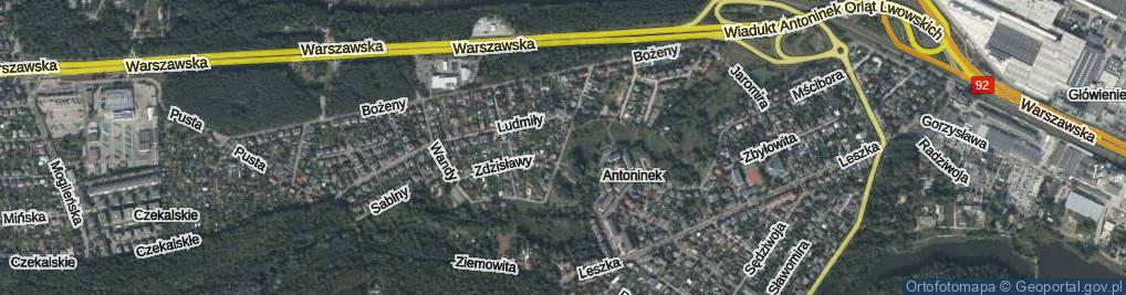 Zdjęcie satelitarne Dobromiły ul.