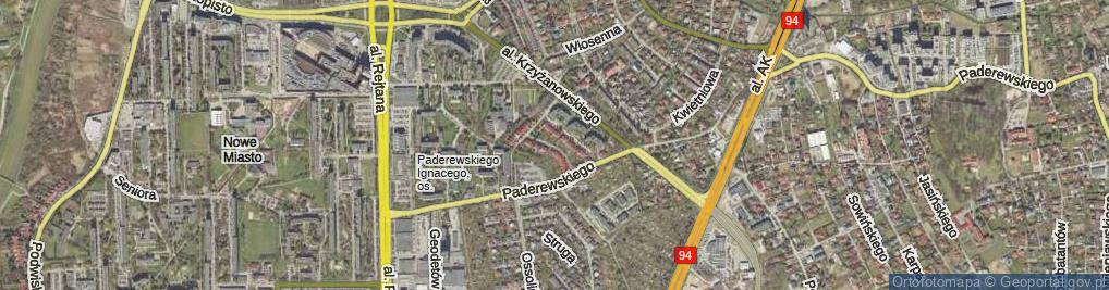 Zdjęcie satelitarne Dobrzańskiego-Hubala Henryka, mjr. ul.