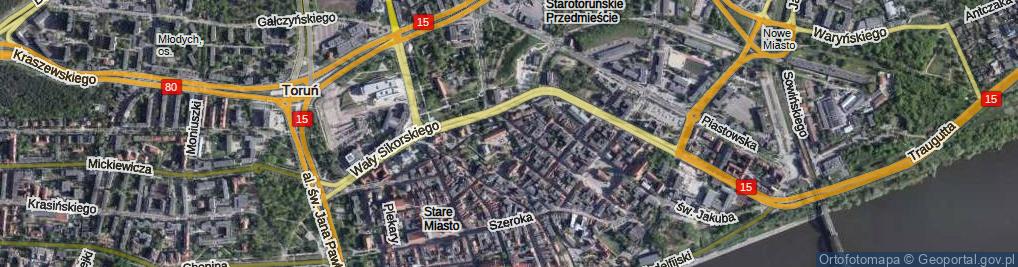 Zdjęcie satelitarne Dominikańska ul.
