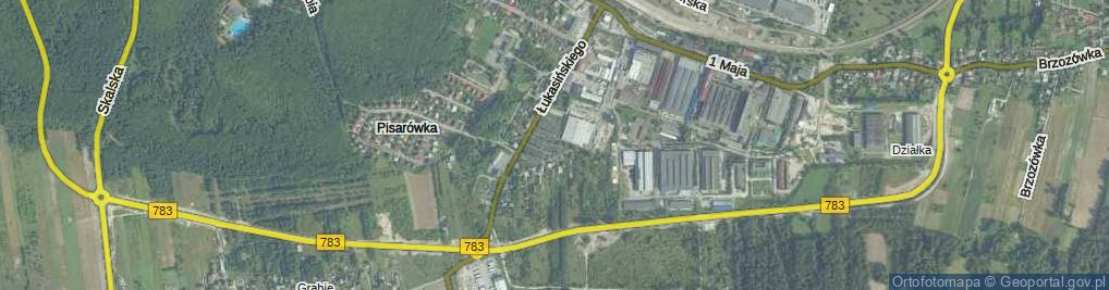 Zdjęcie satelitarne Domy Fabryczne ul.