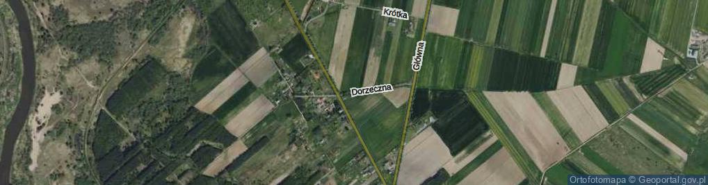Zdjęcie satelitarne Dorzeczna ul.