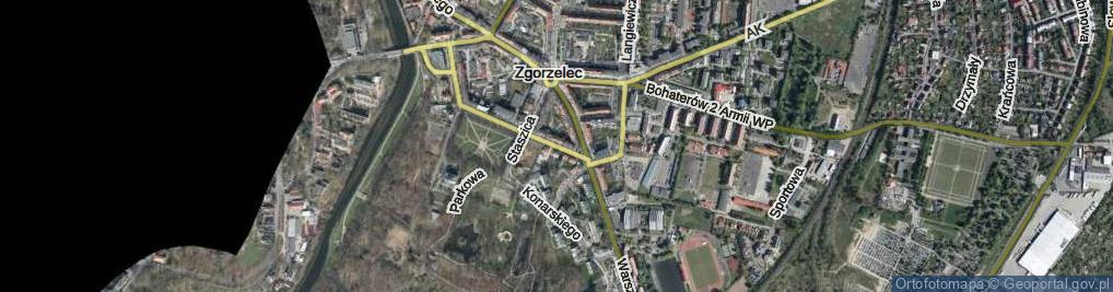 Zdjęcie satelitarne Domańskiego Bolesława ul.