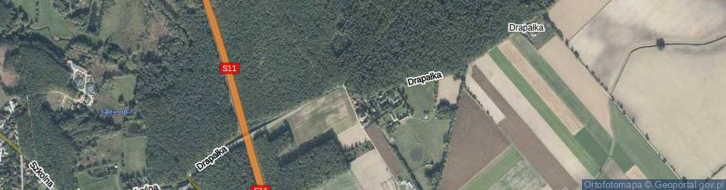 Zdjęcie satelitarne Drapałka ul.