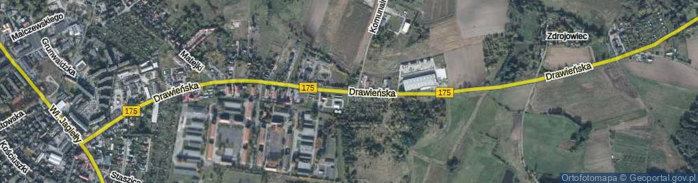 Zdjęcie satelitarne Drawieńska ul.