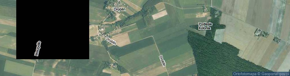 Zdjęcie satelitarne Droblin ul.