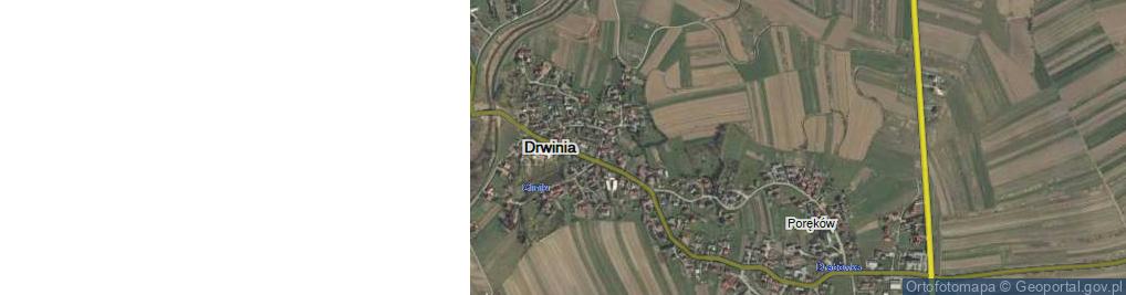 Zdjęcie satelitarne Drwinia ul.