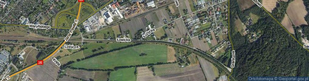 Zdjęcie satelitarne Droga Łowicka ul.