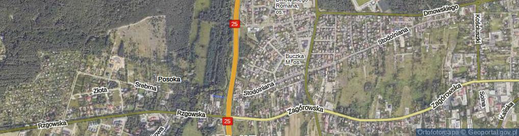 Zdjęcie satelitarne Drużbackiej Elżbiety ul.