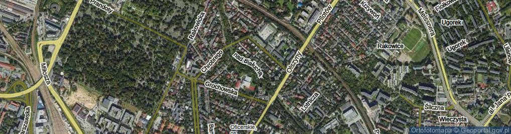 Zdjęcie satelitarne Droga nad Białuchą ul.