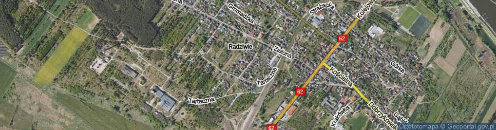 Zdjęcie satelitarne Drzewna ul.