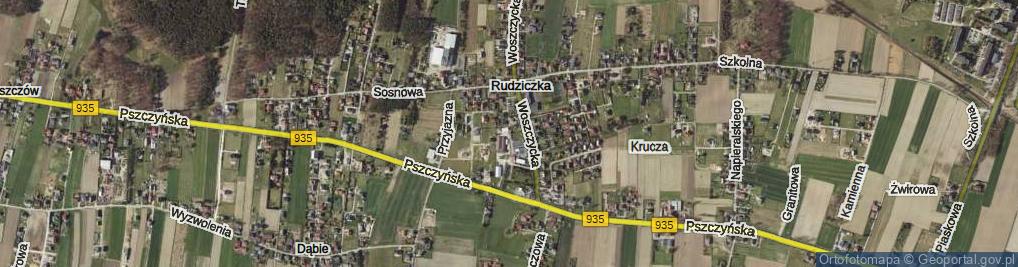 Zdjęcie satelitarne Drozdów ul.