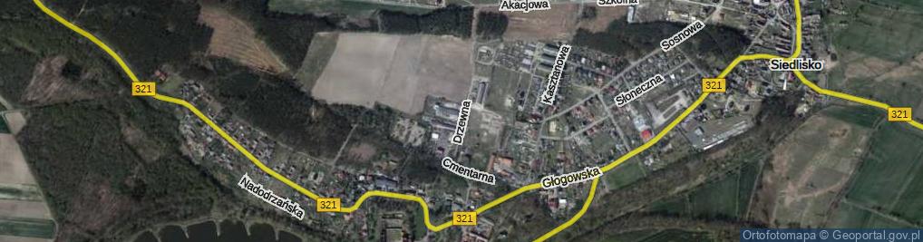 Zdjęcie satelitarne Drzewna ul.