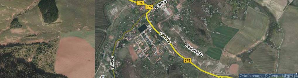 Zdjęcie satelitarne Dragonów ul.