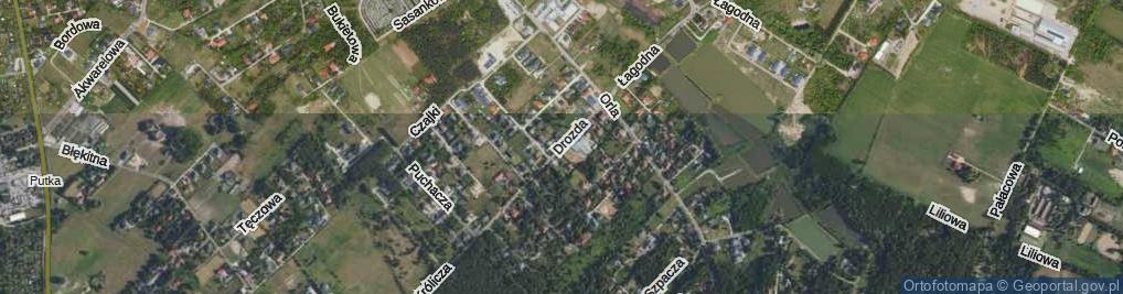 Zdjęcie satelitarne Drozda ul.