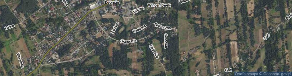 Zdjęcie satelitarne Droga Kościelna ul.