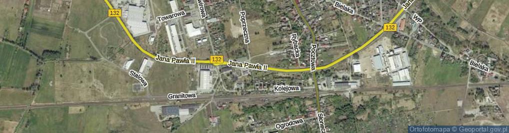 Zdjęcie satelitarne Droga Jana Pawła II ul.