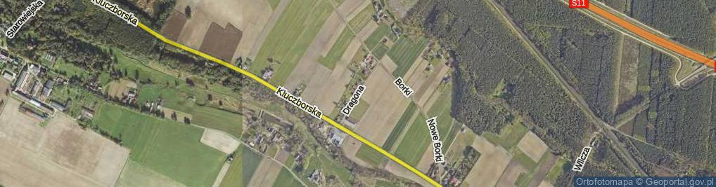 Zdjęcie satelitarne Dragona Franciszka ul.