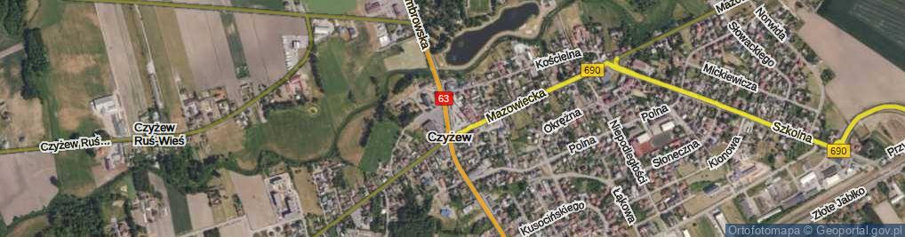 Zdjęcie satelitarne Duży Rynek ul.