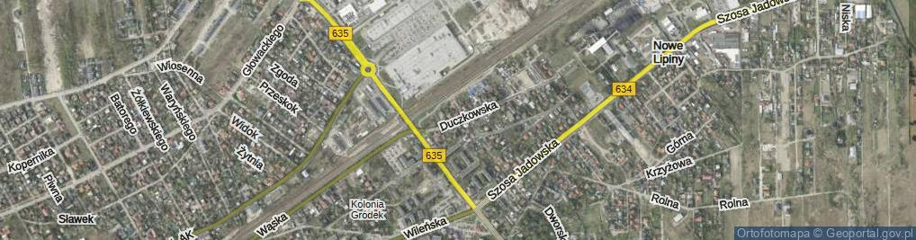 Zdjęcie satelitarne Duczkowska ul.