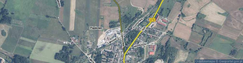 Zdjęcie satelitarne Dworcowa ul.