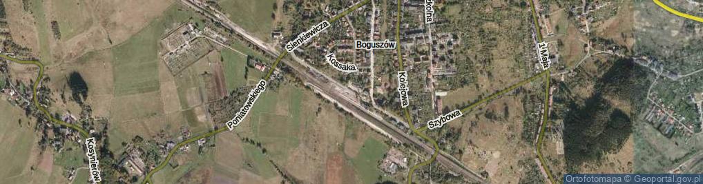 Zdjęcie satelitarne Dworcowa ul.