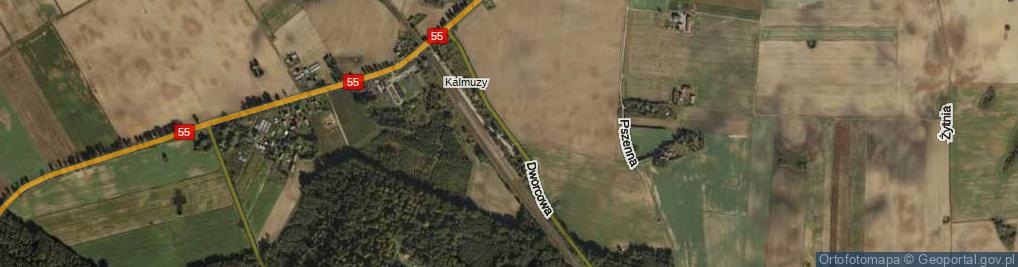 Zdjęcie satelitarne Dworcowa ul.