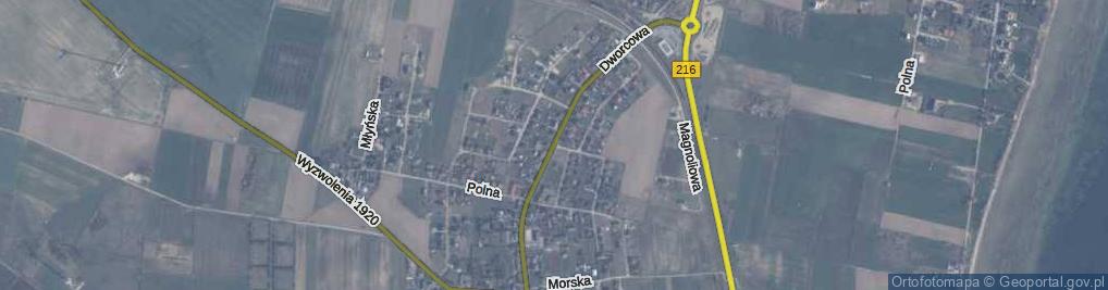 Zdjęcie satelitarne Dworcowa ul.