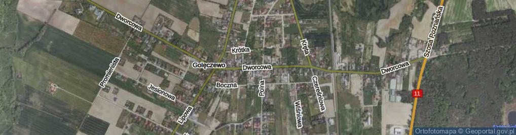 Zdjęcie satelitarne Dworcowa ul.