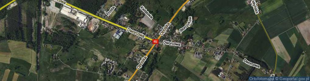 Zdjęcie satelitarne Dworcowa ul.